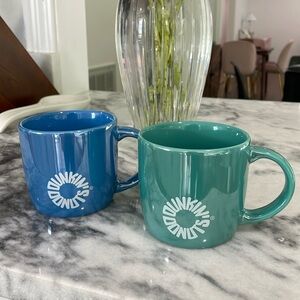 Set of 2 Limited Edition Dunkin Donuts Coffee Mugs